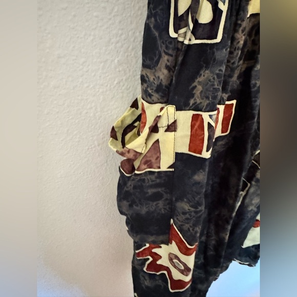 VTG Java Lava Hawaiian Tropical Vacation Mini Dress Pockets Medium Floral EUC - Picture 6 of 6